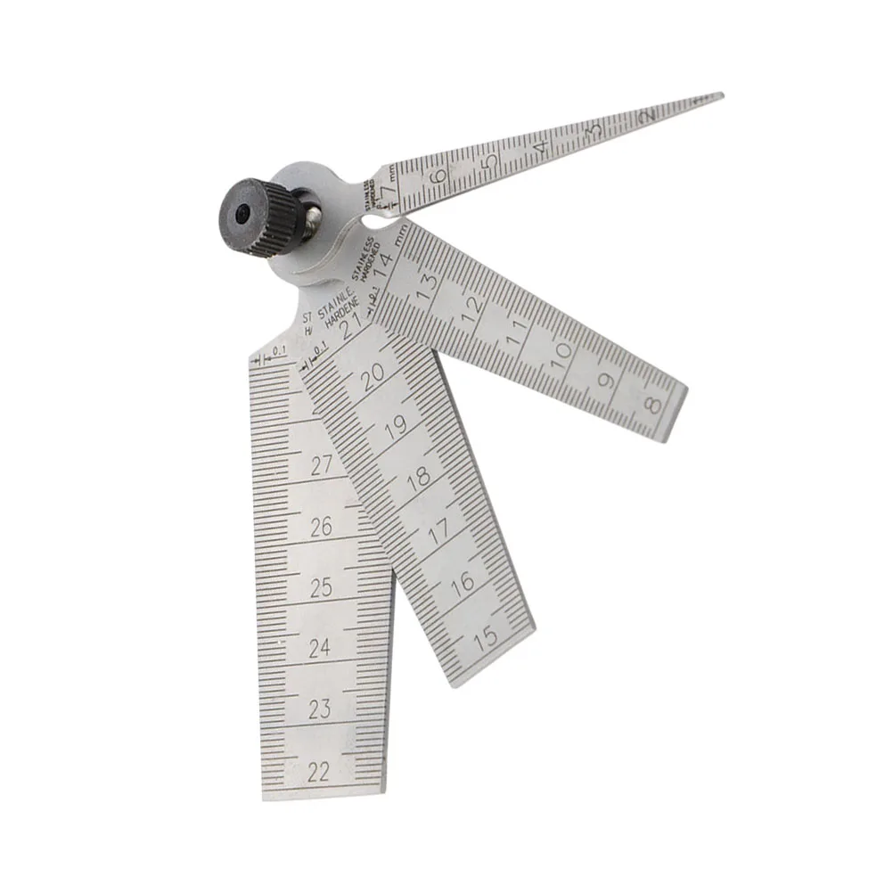 

4pcs Stainless Steel Taper Gauge Welding Measuring Tool Precise Feeler Gage For Cylindrical Bore Measurement Polished