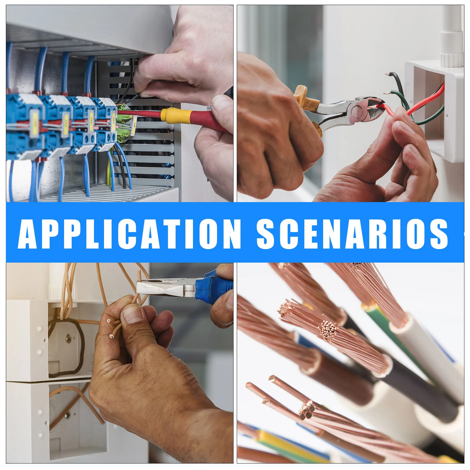 

100 шт. соединители для медных проводов, прочные трубчатые клеммы, простая вставка для различных концов шнура