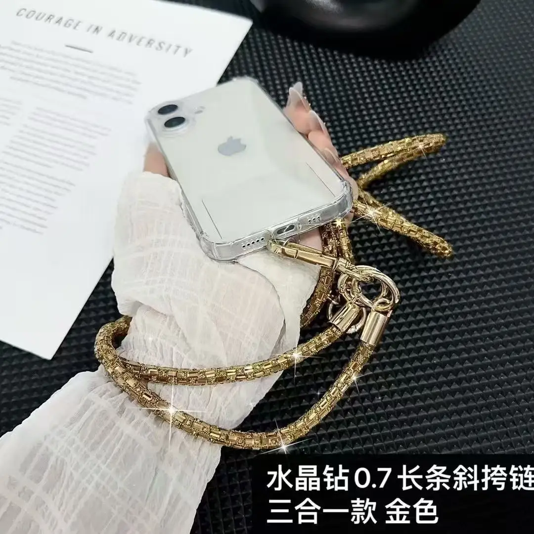 

3 в 1, браслет-цепочка для телефона через плечо, мобильные подвески, ремешок со стразами и кристаллами, ювелирный аксессуар