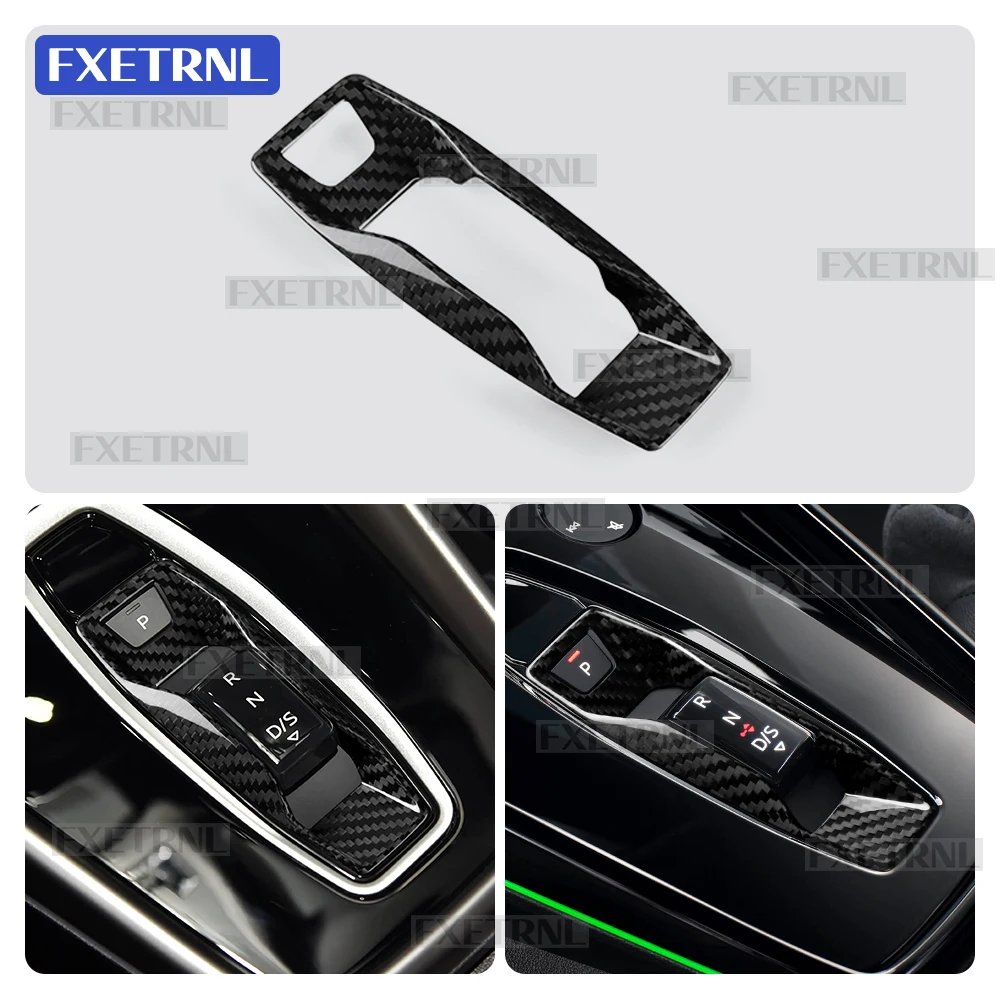 ألياف الكربون الجافة لأودي A3/A5/A6/Q5/Q6/SQ5/SQ6/RS3 S e-tron GT/RS e-tron GT 2025-UP Q4 e-tron 2024-UP لوحة تحويل تروس السيارة