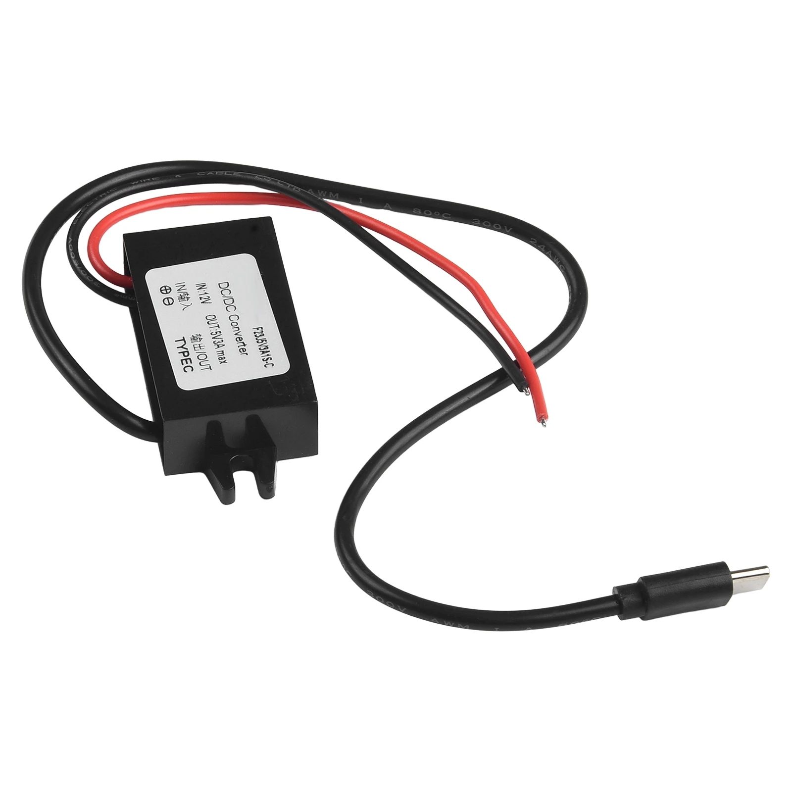 12V To 5V 3A Waterproof Converter Adaptor Short-circuit Protection Type C USB C DC-DC Step Down Module For Car Recorders Moto