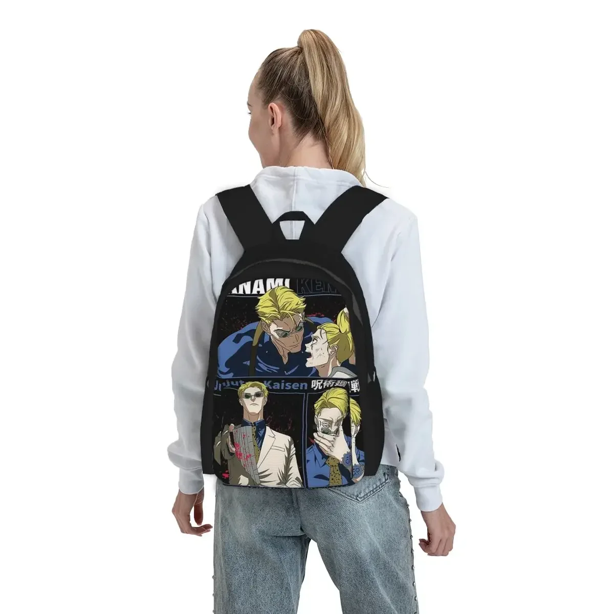 Nanami Kento Anime Gojo Satoru JJK Nanamin Backpack Student BookBag Kids School Bag Computer Shoulder Bags for Men Women