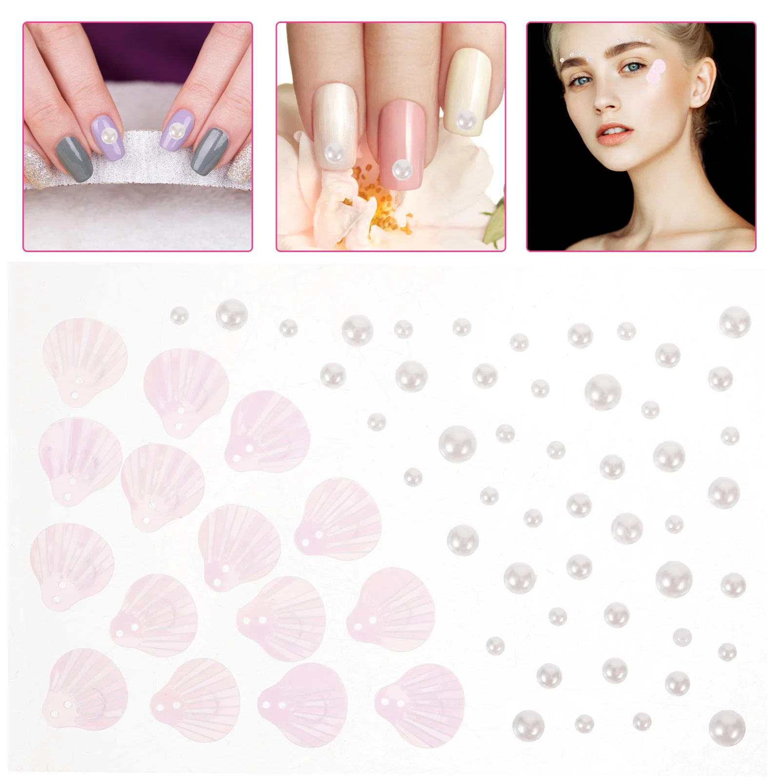 

1 Sheet Self Adhesive Face Gems Stick On Sparkly Stickers Festival Nail Decals Durable Long Lasting