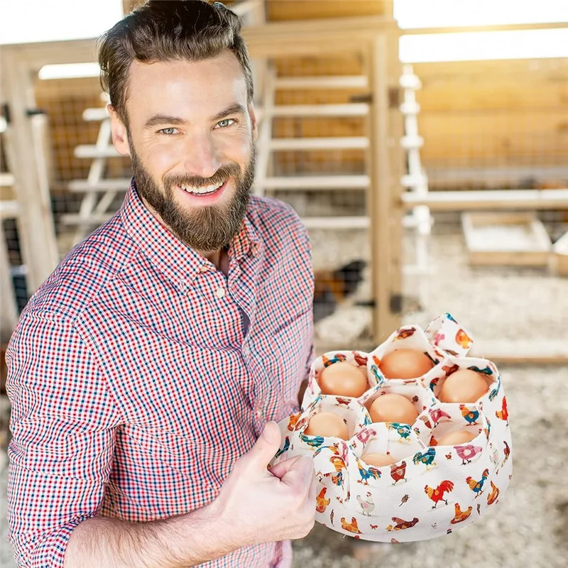

2 Pcs Egg Bags for Fresh Egg Collecting Eggs Gathering Basket