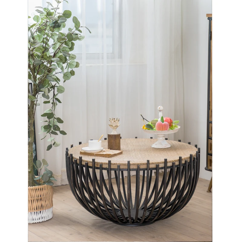 table-basse-et-table-de-chevet-classiques-en-rotin-de-style-nordique-moderne-pour-salon-et-maison