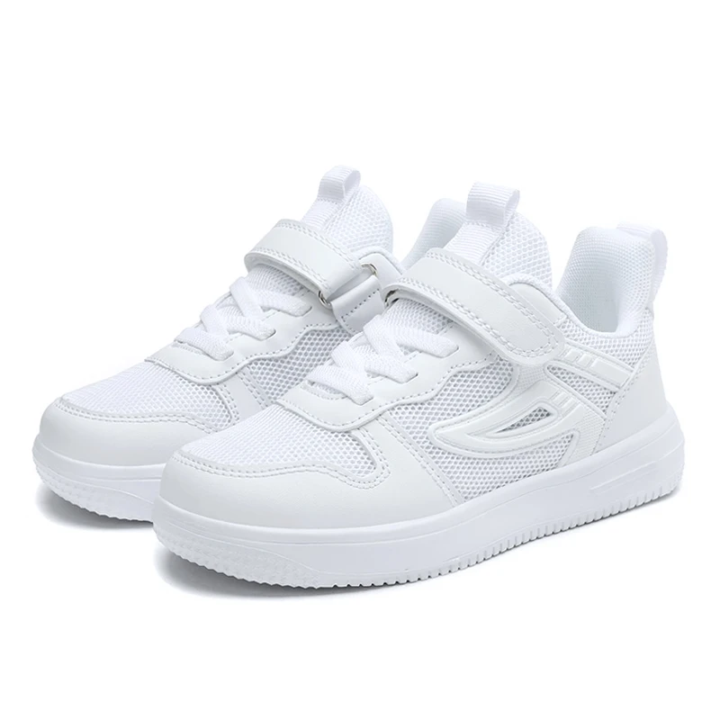 Primavera Verano niño niña zapatillas deportivas niños zapatos niños moda zapatillas de deporte de malla blanca