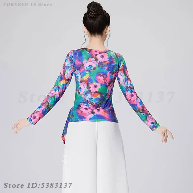 Ropa de práctica de actuación de baile elegante, Ropa de baile clásica tradicional, traje de baile cuadrado nacional de gran tamaño 6XL Hanfu