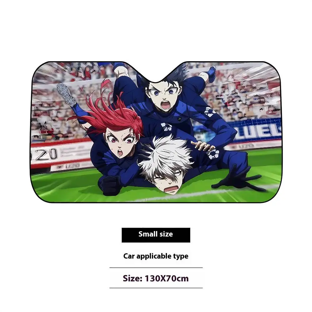 Anime B-blue L-lock-S Cool Stylish And Trendy Windshield Sunshade, Car Windshield Cover, Car Sunshade Curtain view 3