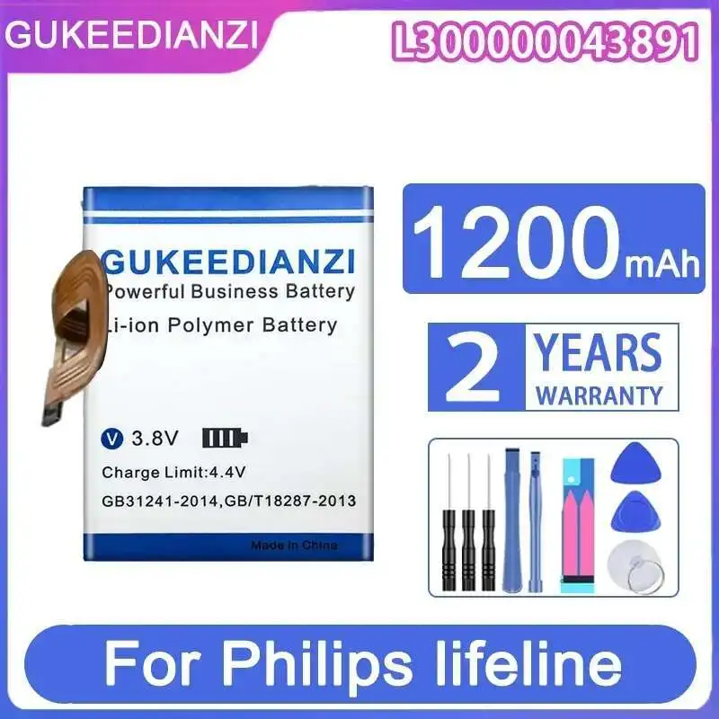 

Emergency Call Device Battery Long-Lasting Performance High-Capacity For Philips Lifeline L300000043891 Lifeline 1200mAh