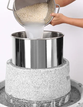 Automatyczny młyn kamieniowy 220V do ryżu i maszyna do produkcji kału, nowy, maszyna do pulpy.