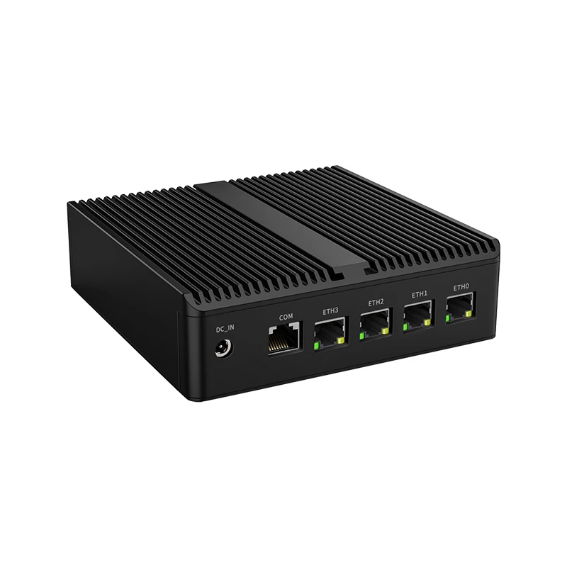 Soft Router Fanless Mini PC Intel Alder Lake N100 4*Intel i226 2.5G LAN HDMI DP pfSense 4G/5G Firewall Appliance ESXI AES-NI