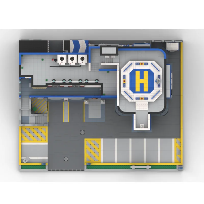 MOC-165276 Stazione di Polizia della Città Building Block Modello 5919 Parti Per Ragazzi Compleanno Per Bambini Di Natale Building Block Giocattolo Regalo