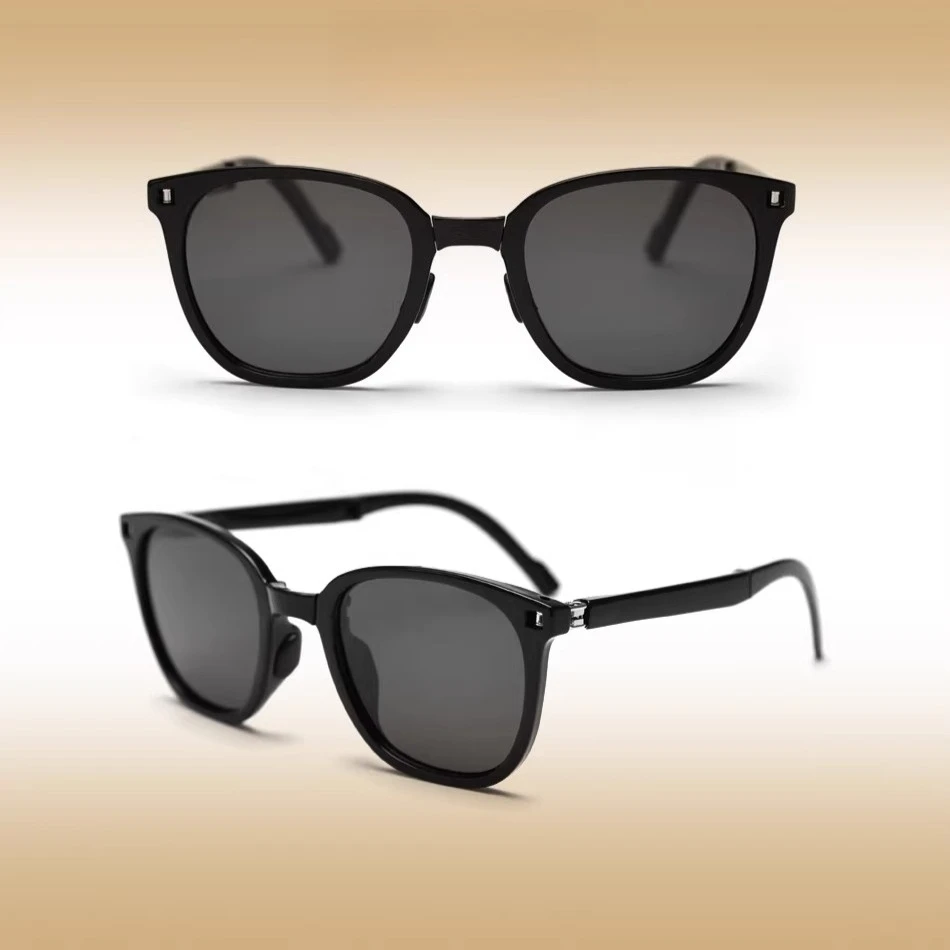 

Lightweight retro folding polarized glasses for outdoor men's and women's sunglasses, driving a motorcycle