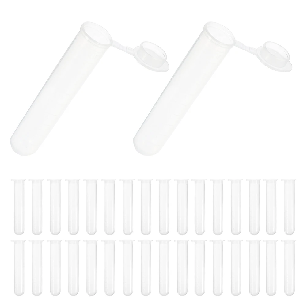 

60 Pcs Bead Bottle Needle Case Storage Tubes Transparent Lid for Sewing Needles Knitting Pins Embroidery Containers Test Tube