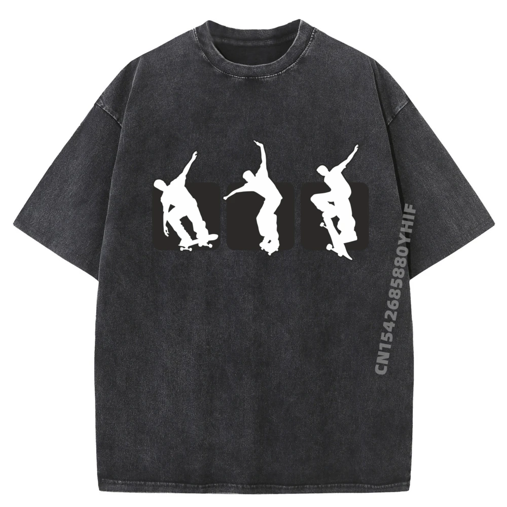 

Скейт, скейтборд, движение для мальчика, черная рубашка, футболки с рисунком, уличная одежда, мужские футболки с принтом в стиле Харадзюку, мужская стираная рубашка для отдыха
