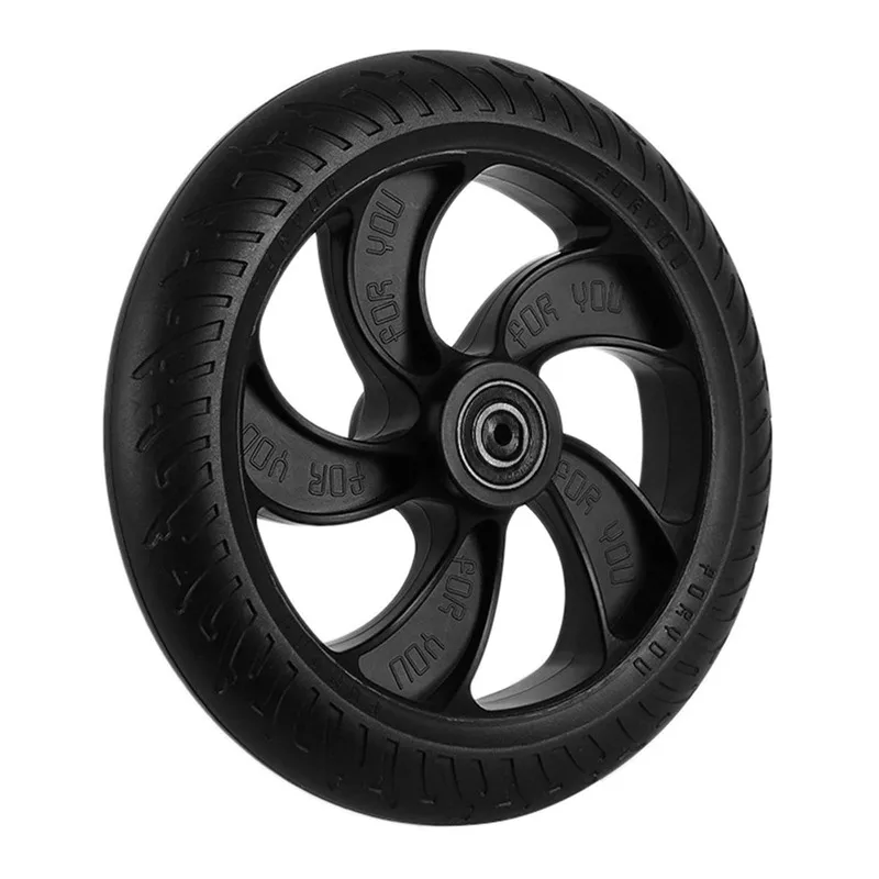 Roda Ban Padat 8 Inci Roda Belakang Asli untuk Suku Cadang Skuter Listrik Lipat KUGOO S1 S2 S3