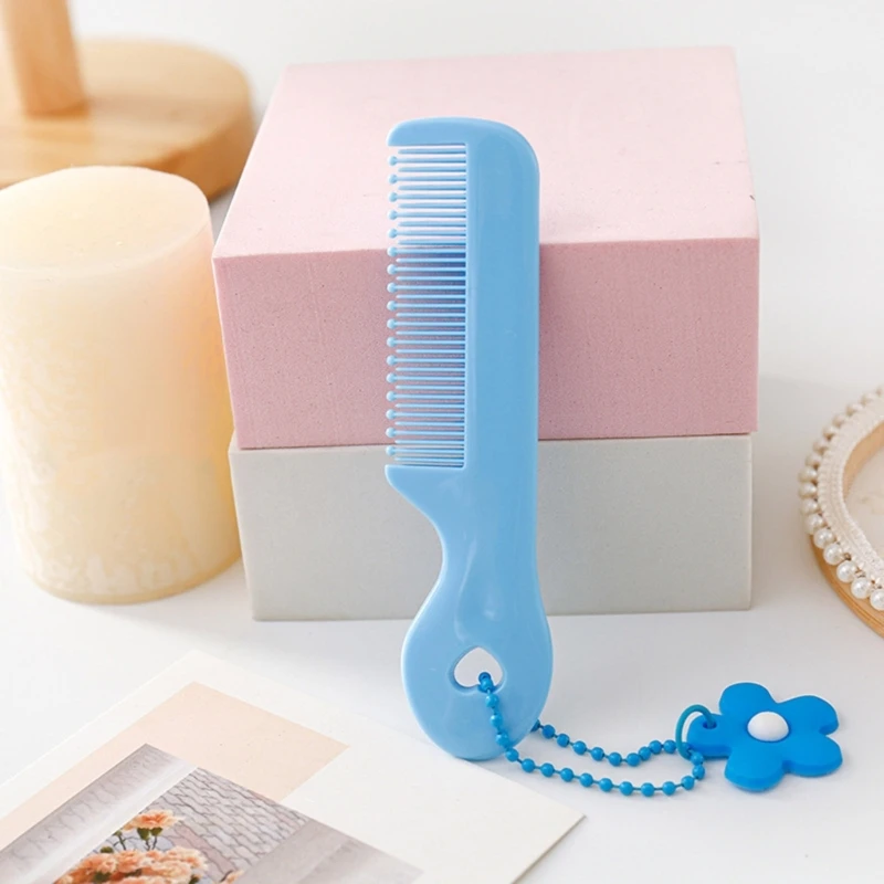 1pc Mini Hair Comb Cartoon Korean Style Newborn Hair Care Massage Comb Portable Floral Girls Boys Hair Styling Comb