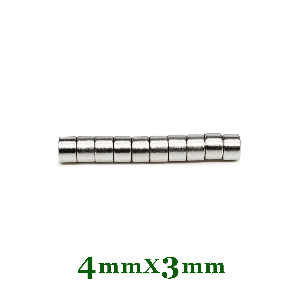 50/100/200/500/1000/1500PCS 4x3 Mini Small Round Powerful Magnets Strong 4mmx3mm Permanent Neodymium Magnet Disc 4x3mm 4*3 mm