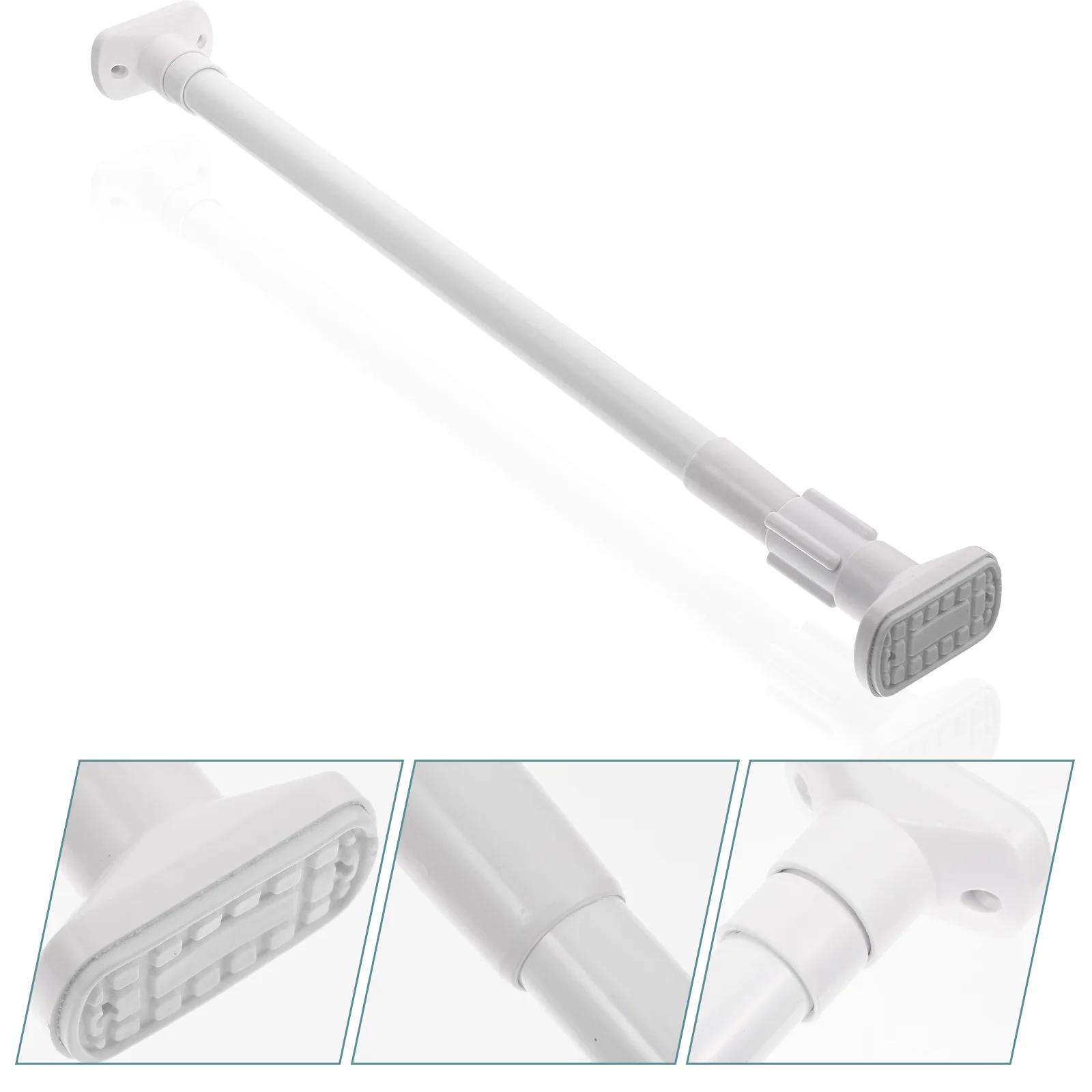 Clothes Rail Shower Extendable Bar Compression Self-locking Extendable Bar Tube for Curtains Closet Bath Tension Cupboard