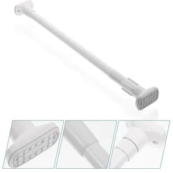 Clothes Rail Shower Extendable Bar Compression Self-locking Extendable Bar Tube for Curtains Closet Bath Tension Cupboard