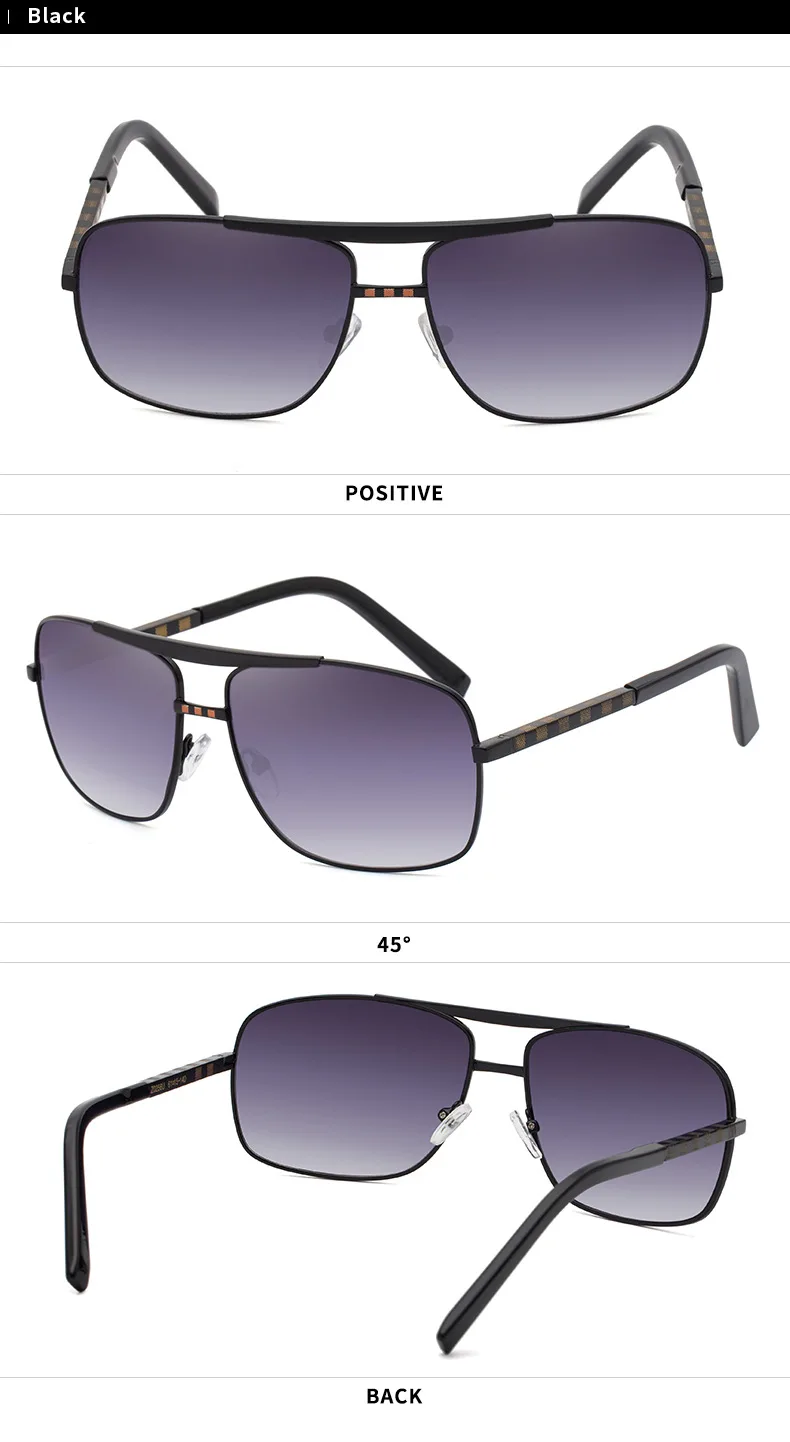 Retro Quadratische Sonnenbrille für Herren 2026 Luxusmarken-Designer Klassische Punk-Sonnenbrille für Männer Vintage Frühlings-Eyewear UV400-Schutz – Detail 11