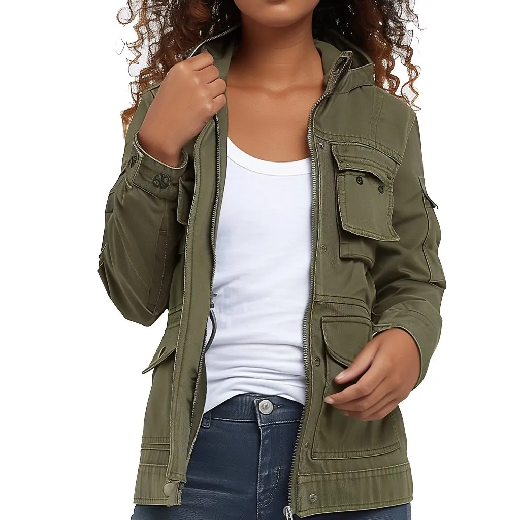 

Smr12382 Women's Casual Fashion Hooded Denim Jacket European American Style Platform New