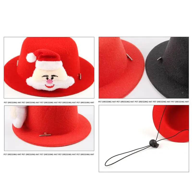 Chapeau de Père Noël IQUE Up pour chien, conception d'élan, tenue de Noël pour chien, chat, cosplay, habillage