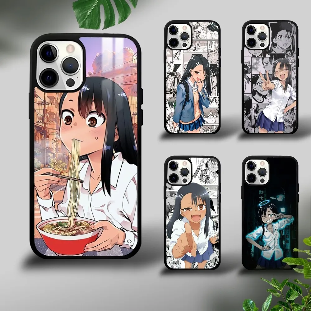 N-Nagatoro S-San Anime Phone Case For iPhone 16 15 14 13 12 11 Pro Xs Max Mini Plus Celulares Hard Funda