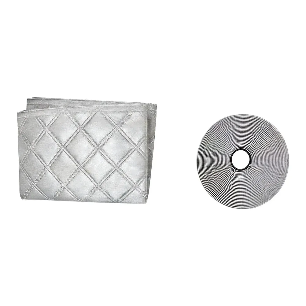 Window Mount Sealing Curtain for Portable Air Conditioners to Improve For Insulation Against Heat Wind and External Debris
