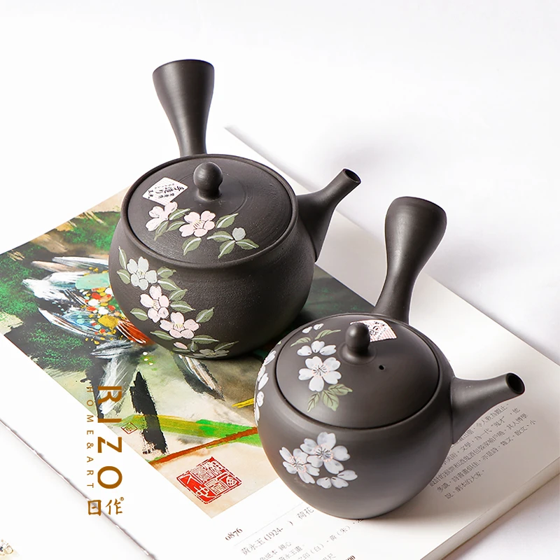 Japanese Original Sliding Side Handle Tea Pot, Second-Generation Yuguang Meiyuan Guanglong Ral Patterned Urgent Beard Pot