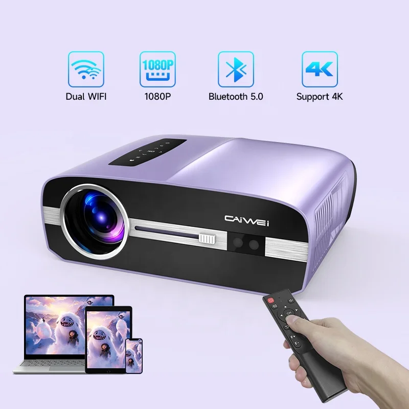 3 Day Shipping Phone Laptop Wireless Connect Daytime Projector Portable Projector 4k