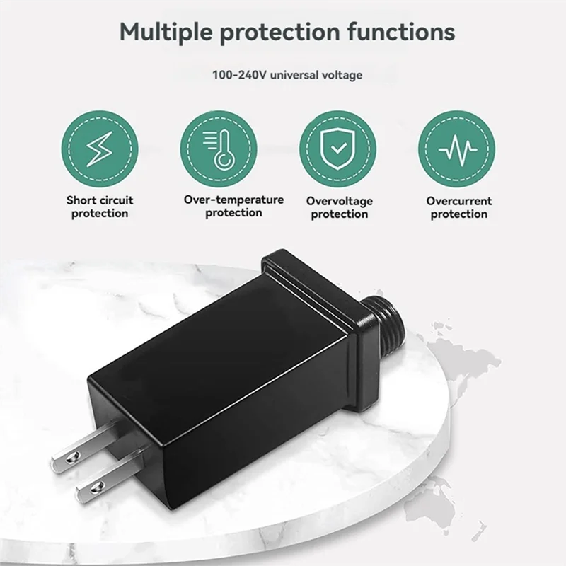 

24V 0.3A Plug LED Power Supply LED Transformer Plug Adapter IP44 Waterproof Christmas Lamp Adapter UK PLUG