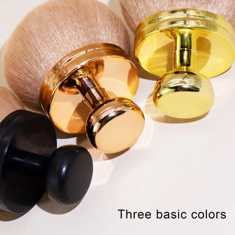 다용도 인체공학적 특대 바디 메이크업 브러쉬 부드러운 패션 와이드 헤드 카부키 브러쉬 골드 귀여운 네일 파우더 브러쉬 페이스