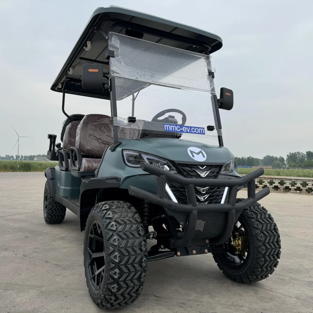 Popular Sale 4 6 Seats Lifted Electric Off Road Golf Cart Lithium Battery 4+2 Seats Hunting Golf Cart