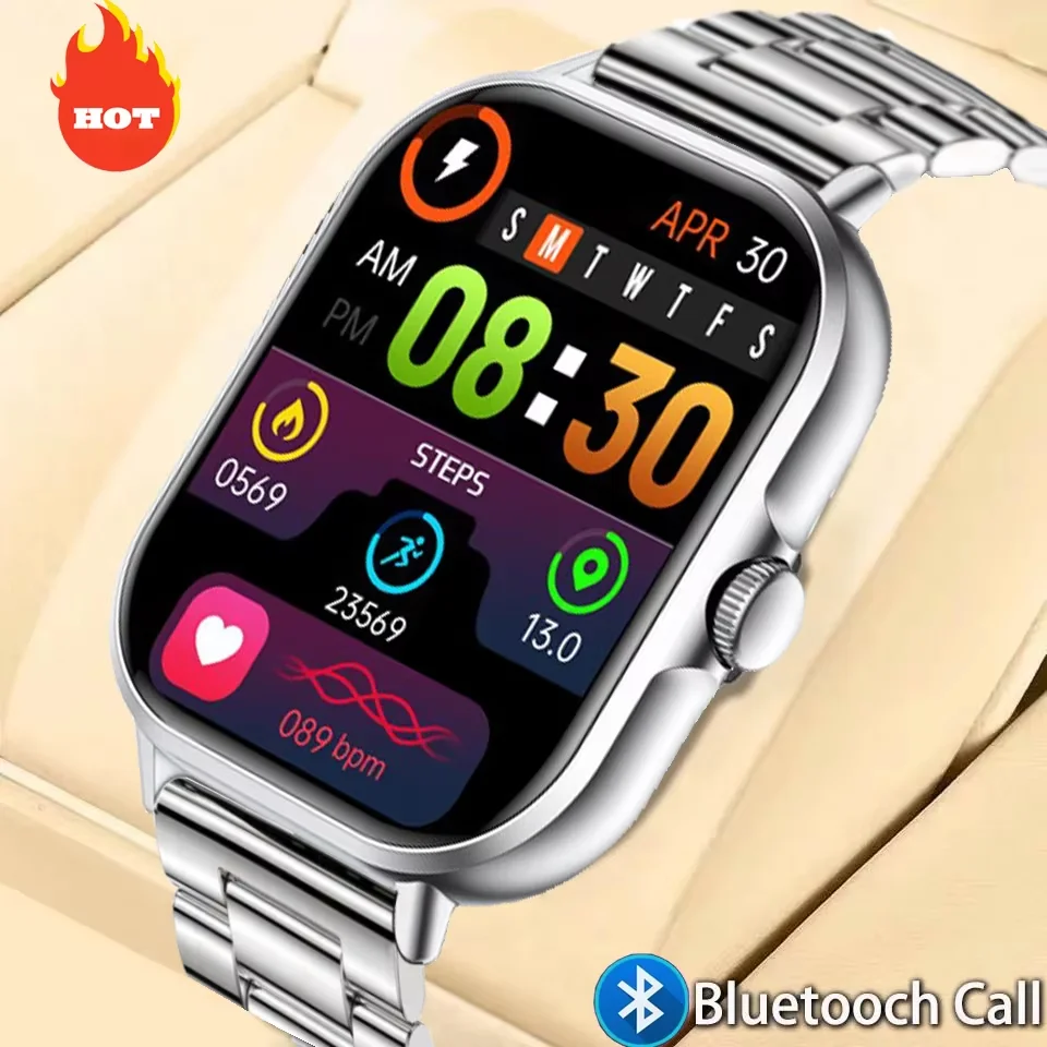 LAXASFIT 2026 Smartwatch Rotary Button Smart Wristwatch Bluetooth Calling Watch Men Women Fitness Activity Tracker Holiday Gift