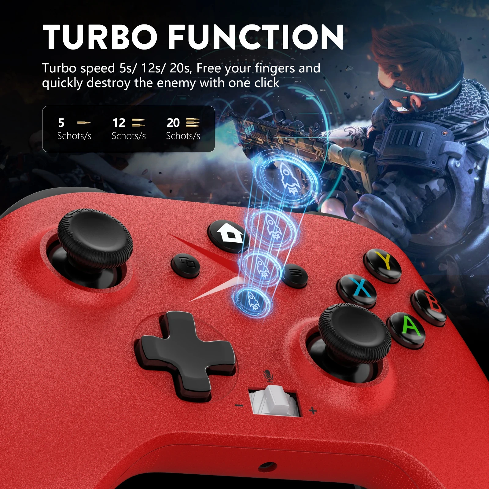 2.4G Wireless Gamepad Gaming Controller For Pc/Ps3/Switch Video Game Consoles 3D Rocker Joystick PC Game Handle Accessories