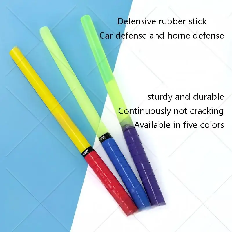 Solid Reinforced PU Urethane Rod Shock Absorbing Elastic Rubber Ox Horn Stick For Industrial Machining & Self Defense Custom
