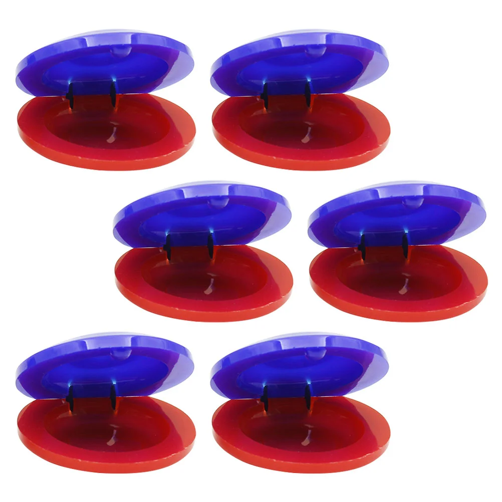 6 Pcs Plastic Castanets Children's Toys Kids Percussion Kid's Plaything Music Musical Education Toddler Preschool