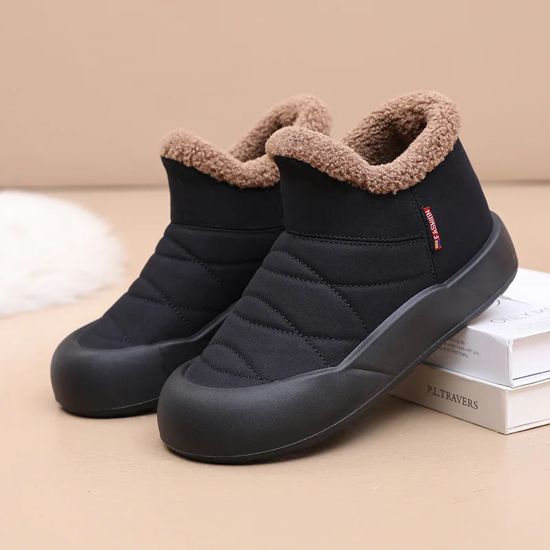 Women\'s bread shoes winter new cashmere thick warm snow boots fashion cotton boots cotton shoes