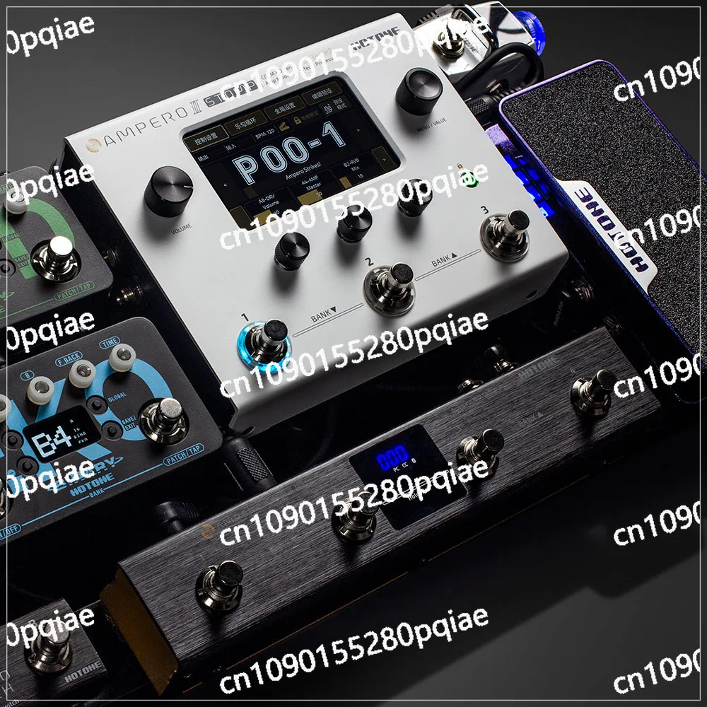 Original Hotone Ampero II Stomp Multi-Effects Pedal Processor MP-300 EU US adapter