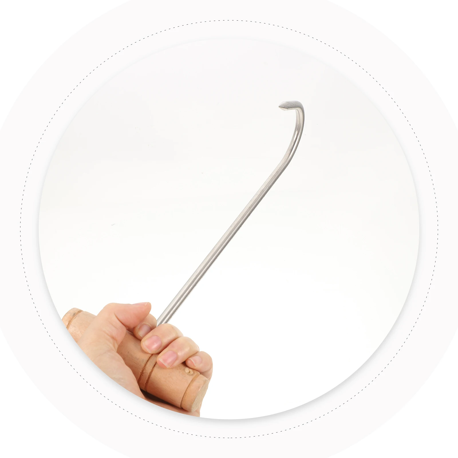 

2pcs Pork Meat Hooks Stainless Steel Lightweight BBQ Meat Hooks For Butchering Camping Kitchen T Handle Hook Storage