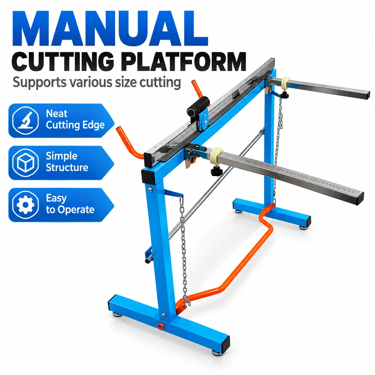 Manual Paper Cutting Machine Multifunction Paper Cutter with Folding Table for Cardboard Insulation Paper Sheet Trimming