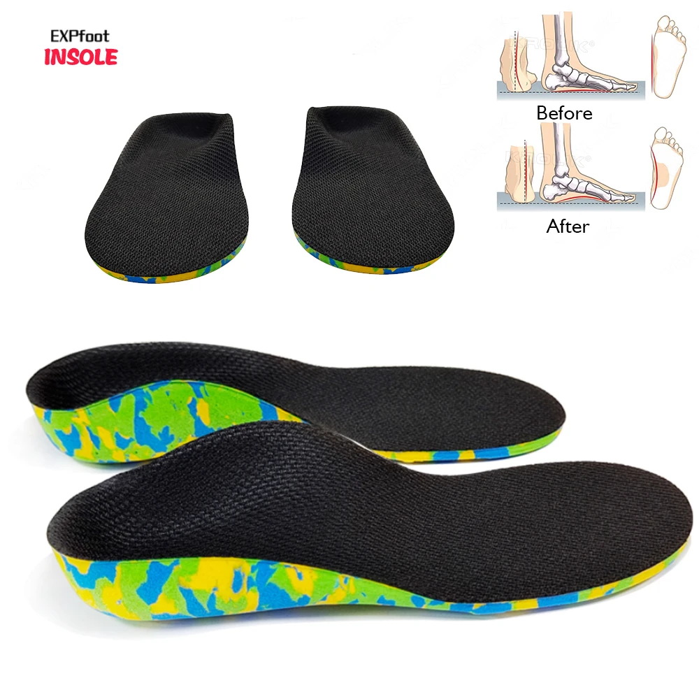 

Kid and Adult Orthotics Insoles Leg Health Correction Care Flat Foot Arch Orthopedic Children Insole Support Sport Shoes Pads