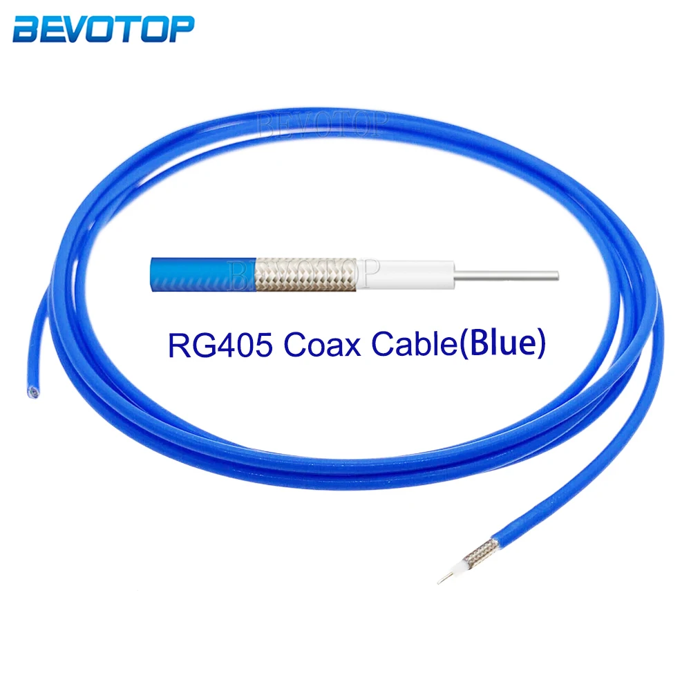 

Blue Jacket RG405 RF Coaxial Cable Connector Semi-rigid Flexible RG-405 Coax Pigtail High-Quality Fast Shipping 50CM-200M