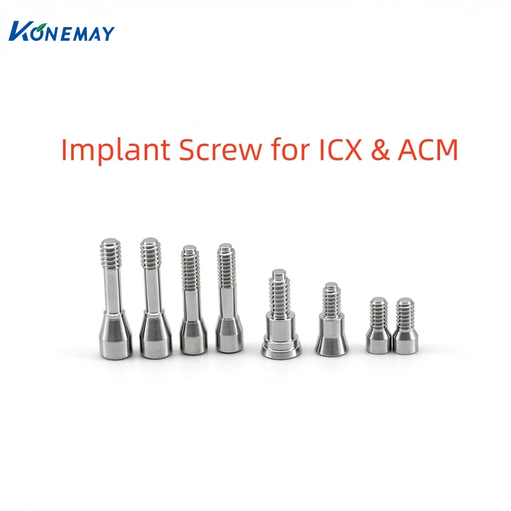 Konemay 20 pcs Dental Implant Screw for ICX & ACM System Titanium Abutment Screw Dental Lab Implant Restoration Accessories