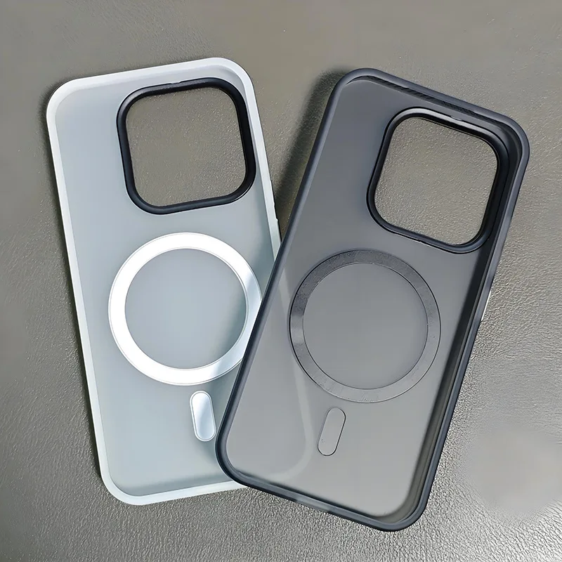 

For Xiaomi 17 Pro Max Case Magsafe Luxury Slim Matte Black Translucent Frosted Lightweight Baby Skin Touch Phone Case Cover