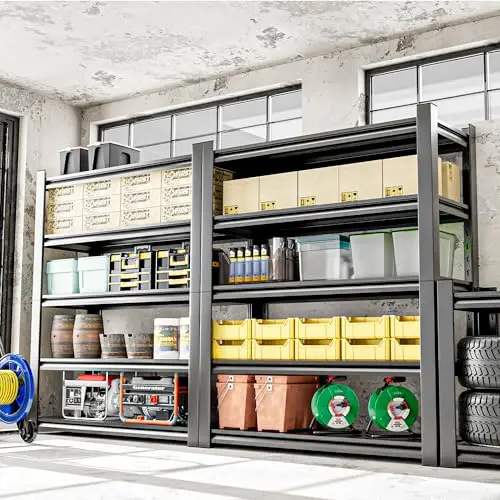 5-Tier Garage Shelving, Metal Storage Shelves 2 Pack from Asurion, LLC