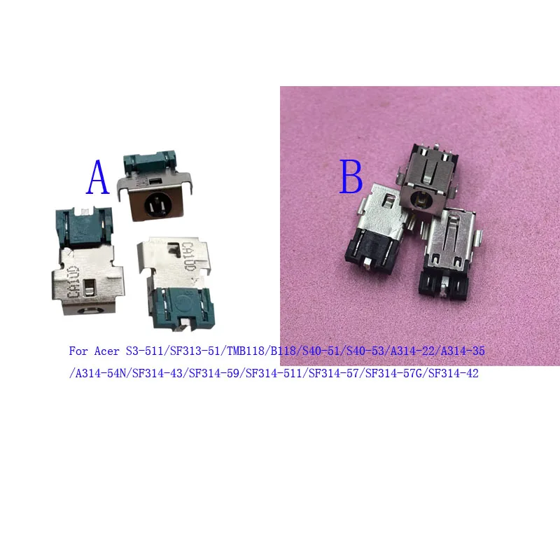 1-50Pcs Charger Connector DC Power Plug Laptop For Acer SF313-51 TMB118 B118 SF314-43 59 57 57G 42 S3-511 S40-53 A314-54N 22 35