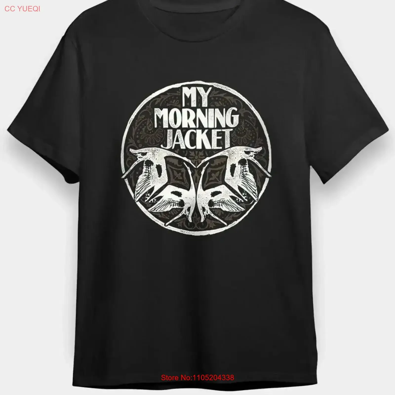 My Morning Jacket Black T Shirt For Fan vintage Washed fashion streetwear Breathable homme Versatile graphic Stylish Stretched