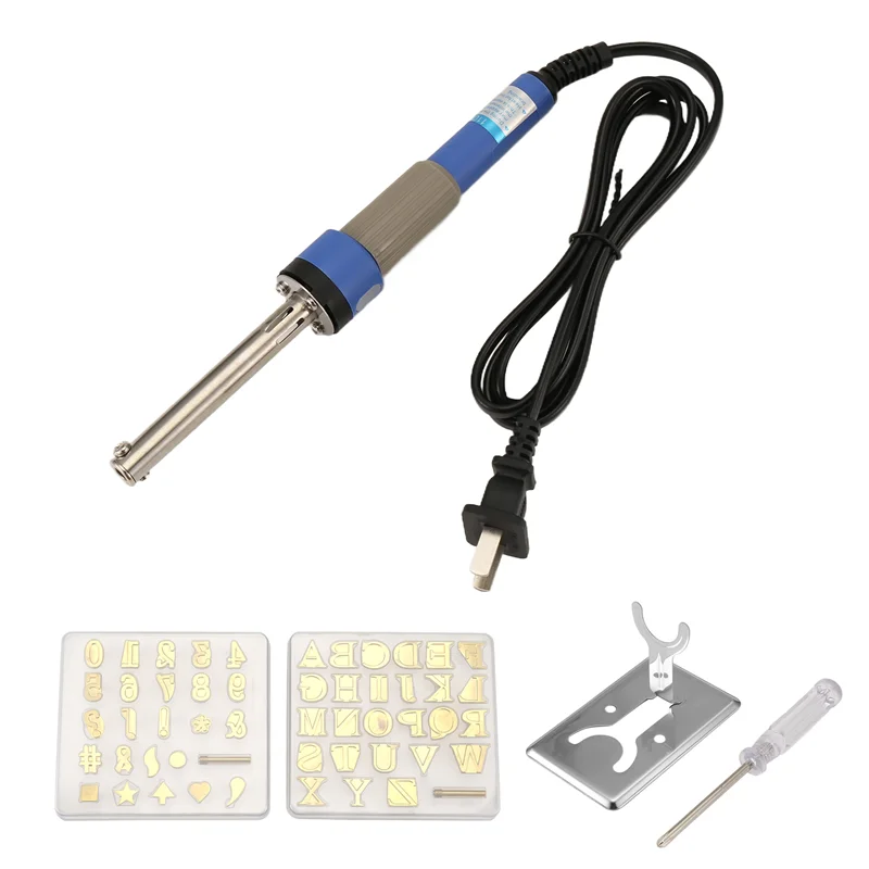 

AT53 Wood Burner With Letters Digital Symbols,Hot Stamp Tool,Copper Stamping Set For Wood Leather Embossing Carving,US Plug